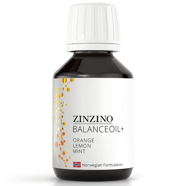 Zinzino - Essent+ Premium BalanceOil+ Orange Lemon Mint - Omega-3 Supplement with Fish Oil, Polyphenols, and Phytonutrients - 100 ml
