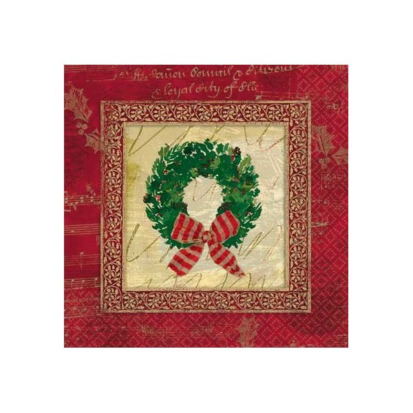 Rustic Christmas Dinner Napkins, 16ct