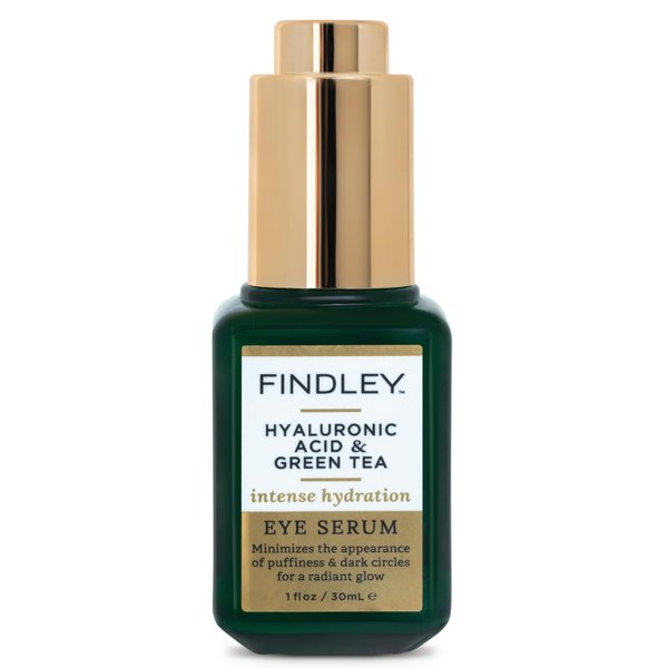 Findley Hyaluronic Acid & Green Tea Intense Hydration Eye Serum | Hydrating & Moisturizing | Radiant Complexion (1 Fl Oz)