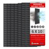 Originallife Lite Floor Vent Register Filter, Eco-Friendly Washable lasts up to 2 years, 6" x 10" (6-Pack, Black)