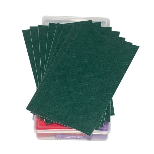 RockDIG 360 PCS 18650 Battery Sleeves Flat PVC Wrap Heat Shrink Tubing Tube(and 360 PCS Self-Adhesive Insulator Ring Cyan)