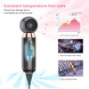 Professional Hair Dryer 800W Lightweight & Compact Blow Dryer Powerful Flow Hair Dryers for Travel and Home Concentrator Nozzle Gray