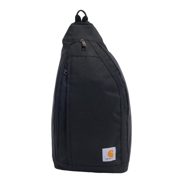 Carhartt Mono Sling Backpack, Unisex Crossbody Bag for Travel and Hiking, Black