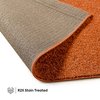 Furnish my Place Modern Plush Solid Color Rug - Orange, 2' Round, Pet and Kids Friendly Rug. Made in USA, Area Rugs Great for Kids, Pets, Event, Wedding