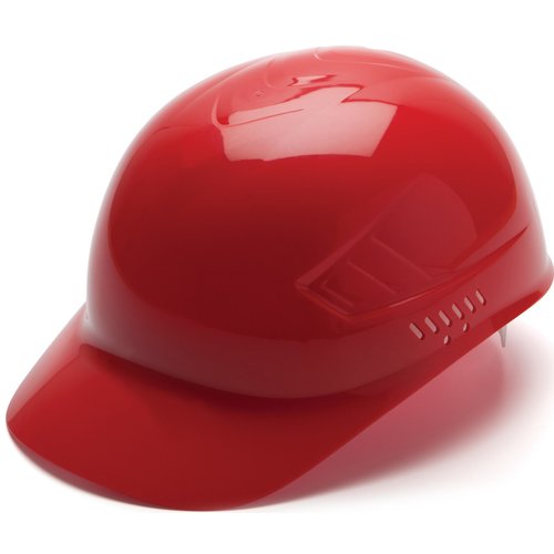 Pyramex Ridgeline 4 Point Glide Lock Suspension Bump Cap, Red