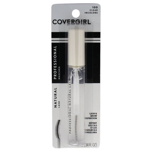 COVERGIRL Professional Natural Lash Mascara, Clear & Light Mascara, 0.34 Fl Oz ,Clear Eyebrow Gel, Hypoallergenic Mascara, Washes Off Easily, Tames Eyebrows