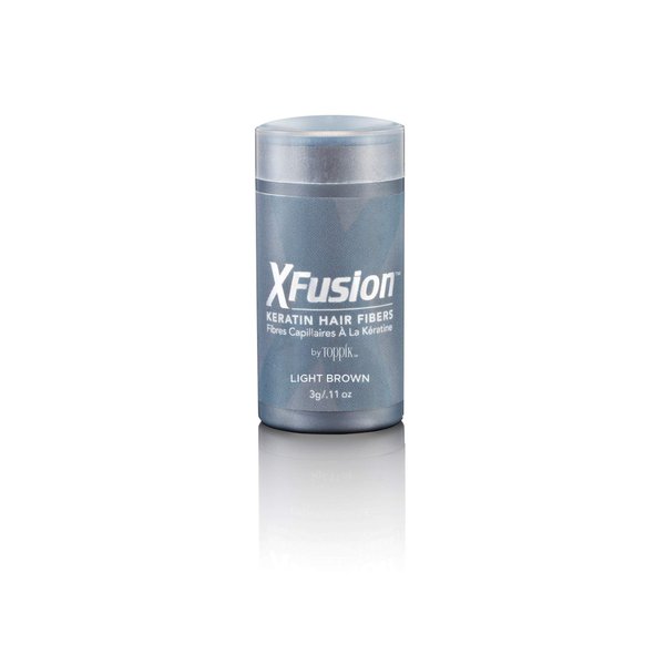 XFusion Keratin Hair Fibers, Light Brown, Travel Size, 0.11 oz, 3Gram