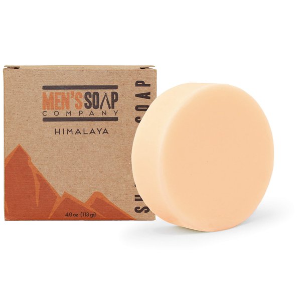 Men’s Soap Company Shaving Soap for Men and Women 4.0 oz Refill Puck Made with Natural Vegan Plant Ingredients. Shea Butter and Vitamin E Create Thick Shave Soap Lather for Skin Protection, Himalaya