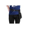 Professional Salon Hairdressing Pouch, PU Leather Hair Care Styling Tools Waist Bag with Belt for Hairdressers (Black)