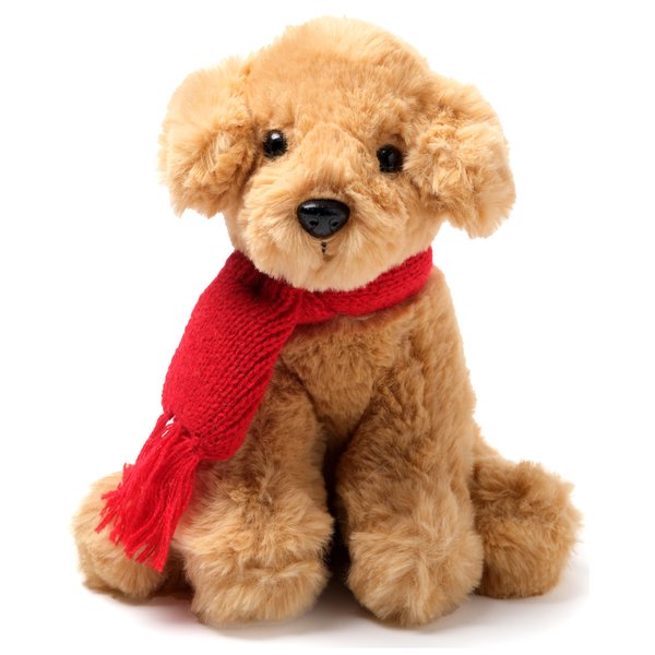 Bearington Grizwald Golden Retriever Plush, 7.5 Inch Dog Plush, Christmas Dog Stuffed Animal