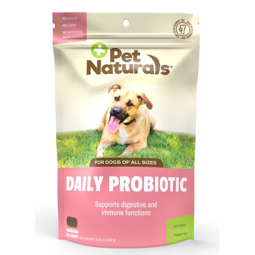 Pet Naturals Daily Probiotic for Dogs, Digestive Support, Duck Flavor, 160 Count