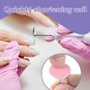 60Pcs Sanding Paper Discs 25mm Replacement Foot Sandpaper Discs Bits for Electric Callus Remover Dead Skin Pedicure(Pink, White, Black)