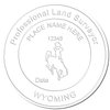 Premium Quality Handheld Wyoming Land Surveyor Seal - Professional Land Surveyor Seal for Wyoming, Size 1-3/4 - Ideal for Wyoming PLS Seal - Perfect Tool for Wyoming Land Surveyors - Easy to Use