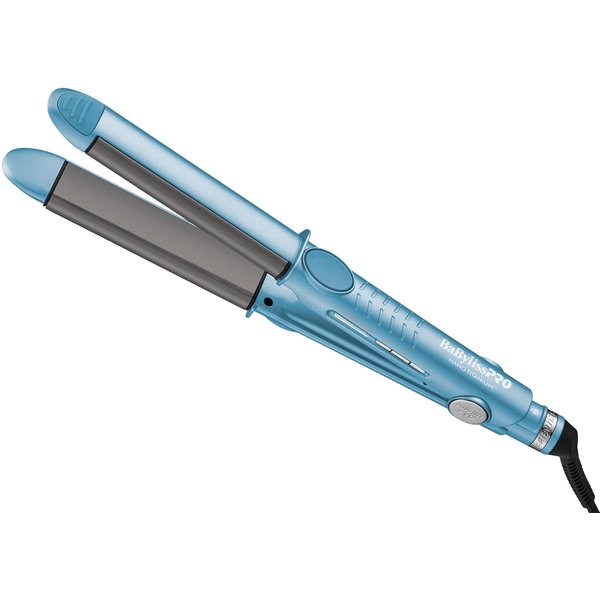 BaBylissPRO Nano Titanium Flat Iron Hair Straightener, 1" U Styler Straightener Iron for Professional Salon Results and All Hair Types