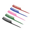 6 Pieces Hair Combs Wide Tooth Comb Hair Teasing Comb Tail Comb Salon Styling Comb Wig Comb (5 Colors）