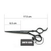 6.0 Inches Hair Cutting Scissors Set with Combs Lether Scissors Case,Hair cutting shears Hair Thinning shears For Personal and Professional (Matt black)