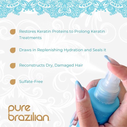 PURE BRAZILIAN Leave-in Conditioner - Nourishing Leave-in Hair Treatment Enriched With Keratin to Fortify and Strengthen Your Hair (6.78 Ounce / 200 Milliliter)