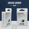 Arcane Armor 100 ct Sturdy Matte Card Sleeves Standard Sized for TCG Like Magic The Gathering, Pokemon, Yugioh, Lorcana - Durable Textured MTG Card Sleeves (Black)