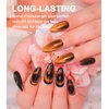 COSMOO 9D Cat Eye Gel Nail Polish, Magnetic Gel Nail Polish with Double Magic Colors Cat Eye Effect (9D Cat Eye Gel-08)