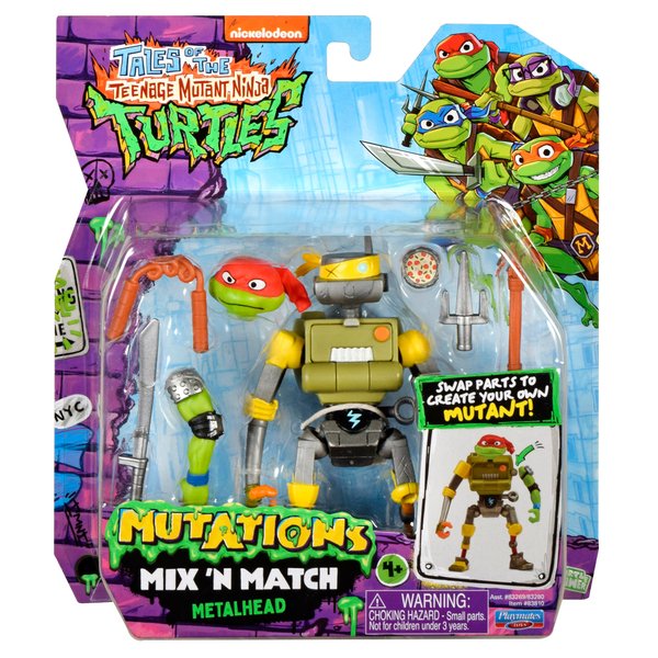 Teenage Mutant Ninja Turtles: Mutations Mix and Match 4.5-Inch Metalhead Action Figure