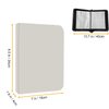 Leatherette 4 Pocket Trading Card Binder Album Holder Pages Folder Protector for Magic Trading Cards TCG - Toploading 3 Ring Zip Card Binder Album MTG