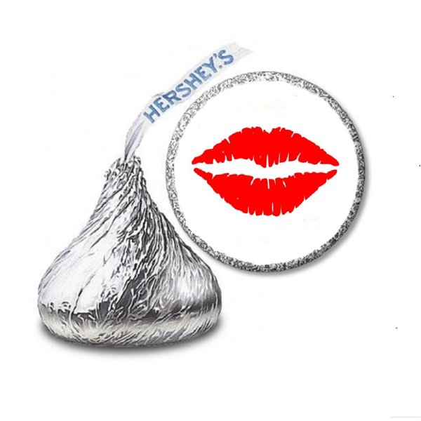 JS&B Enterprises 216 Lips Kiss Labels/Stickers for Hershey's Kisses Candies - Party Favors