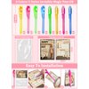 iGeeKid 28 Pack Valentine's Day Cards for Kids Invisible Ink Pen with UV Black Light Valentine Gift School Supplies Secret Spy Pens Magic Disappearing Ink Markers Valentine's Gift Classroom Exchange