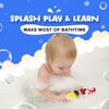 SplashEZ Mold Free Bath Toys for Babies & Toddlers, Christmas No Hole Bath Toys, No Mold for Tub, Beach, Pool, BPA-Free, Dishwasher-Safe, Infant Bath Toys No Holes 0 1 3 6 12 18 Months