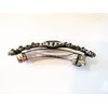 Small blue crystal hair barrette clip bridal clip bridal barrette gothic hair