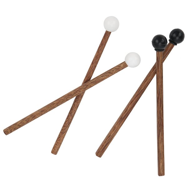4Pcs Steel Tongue Drum Mallet, Children's Rubber Drumsticks 6.5in Percussion Instrument Parts for Child Drummers and Practitioners