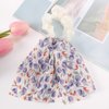 Flower Hair Scarf Scrunchies Chiffon Short Hair Ribbon Scarf Scrunchies Ties