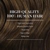 GOO GOO Clip in Hair Extensions Real Human Hair, 22inch 150g 9Pcs, 4A Chocolate Brown, Remy Human Hair Extensions Clip ins for Women, Natural Human Hair