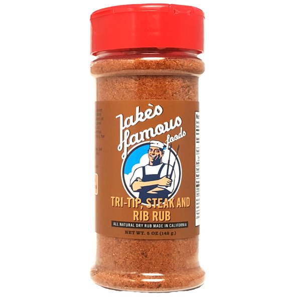 Jake's Famous Steak Rib Rub Steak Seasoning Spices for Beef Chicken Tri Tip Gluten Free 5.0 Oz