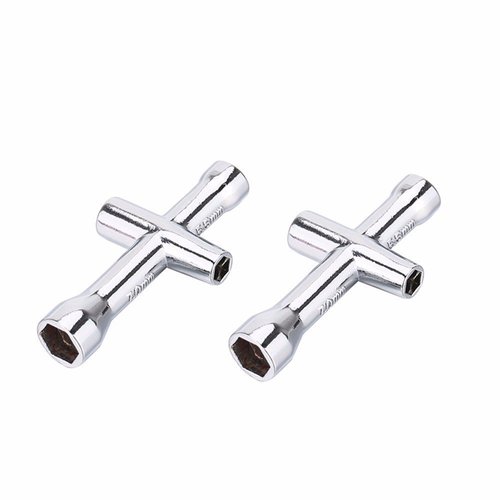 ShareGoo 2 Pack 4mm 5mm 5.5mm 7mm Cross Wrenches Maintenance Tool ,Small Sleeve Hex Socket Wheel Spanner for RC Model Car Truck Buggy