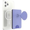 PopSockets Phone Wallet with Expanding Grip and Adapter Ring for MagSafe, Phone Card Holder, Wireless Charging Compatible, Wallet Compatible with MagSafe -Deep Periwinkle