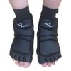 Wonzone Taekwondo Training Boxing Foot Gear Martial Arts Protector Sparring Gear Muay Thai Kung Fu Tae Kwon Do Feet Protector TKD Foot Gear Support for Men Women Kids Black (Small)