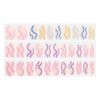 Dashing Diva Spring Swirl Nail Stickers - Polyurethane-11, Chip Resistant, Long Lasting Gel, 32 Count