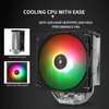 Thermalright Assassin X 120R Digital ARGB Black CPU Cooler, Digital Screen Top Cover, TL-P12-S PWM Quiet Fan CPU Air Cooler, Computer Heatsink Cooling, Support AM4/AM5,Intel LGA1851/1700/115X/1200