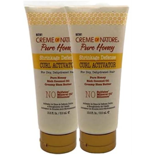 Creme Of Nature Pure Honey Curl Activator 10.5 Ounce Tube (310ml) (2 Pack)