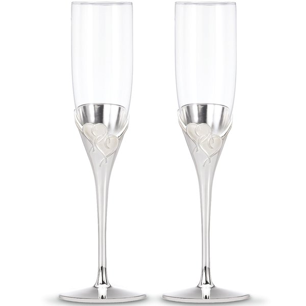 Lenox True Love Glass Flute Pair Clear, 1.25 LB