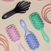 Wet Brush Go Green Thick Hair Paddle Detangling Brush, Pink - Ultra-Soft IntelliFlex Bristles With AquaVent - Gently Loosens Knots While Minimizing Pain - Curly, Coarse, Long, Wet & Dry Hair