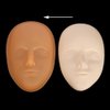 Tattoo Practice Skin Head, ATOMUS Facial Tattoo Training Skin Support Base, Soft Rubber Fake Skin for Permanent Makeup Microblading Eyebrow Lip Eyeliner Tattooing