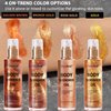 AbluFirst 4 Colors Shimmer Body Oil Face Glitter Summer Body Moisturizing Light Shimmering Glow Non-Sticky Party Body Luminizer and Illuminator Smooth (2.8 Fl Oz Pack of 1, Bronze Gold)