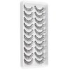 HICOCU False Eyelashes Russian Strip Lashes D DD Curl Fluffy Mink Lashes Natural Wispy Mink Eye Lashes Pack Reusable Fake Eyelashes Extension 10 Pairs (USJ17)