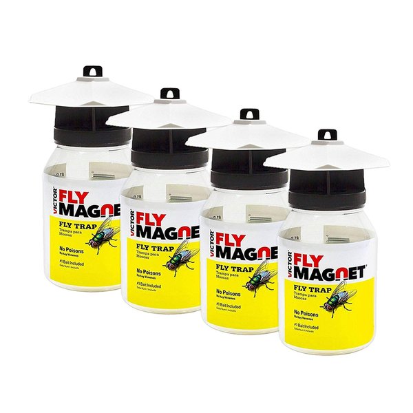 Safer Brand Victor M380 Fly Magnet Reusable Trap with Bait (4 Pack)