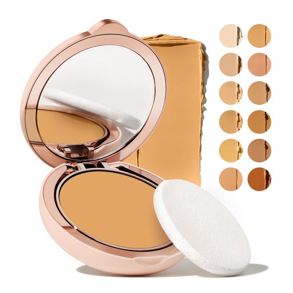 Ilumina CC Creamy Compact SPF 50+ Mineral Broad Spectrum Sunscreen for Face - Tinted Blurring Balm SPF- Matte, Light Coverage - Water & Sweat Resistant - All Skin Types - By Sofia Vergara, 10g 3W
