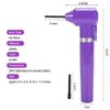 ALIWOD Tattoo Ink Mixer Electric Pigment Makeup Eyebrow Nail Polish Mixer Color Machine with 100PCS Mixing Sticks Supply Tool Watercolor Ink Painting Agitator Blender Set (Purple)