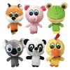 MultiPet International 43225 4" Knobby Noggins Plush Dog Toy Assorted Styles