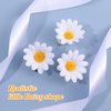 Beaupretty 10pcs Little Daisy Barrettes Flower Wedding Hair Pins Bridal SunFlower Alligator Hair Clips for Girls (White)