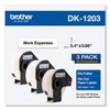 Brother Genuine DK-12033PK Die-Cut File Folder Labels, Long Lasting Reliability, 300 Labels Per Roll, (3) Rolls per Box, White (DK12033PK)